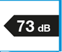 Band afrolgeluid 73 dB